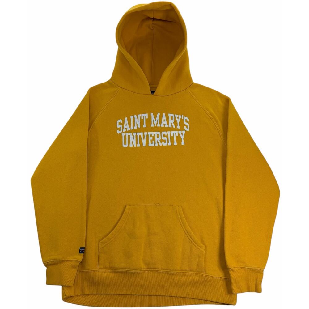 Vintage y2k Saint Mary's University Hoodie Women's XL Yellow Jansport Sweatshirt